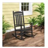 Polywood black rocker