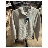 Lands End quilted pullover L