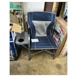 Blue directore folding chair