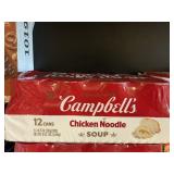 Campbells chicken noodle soup 12 cans