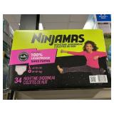 Ninjamas nightime underwear L 34 ct