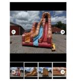 Fire and ice wet/dry slide 11 ft x 22ft x 18 tall