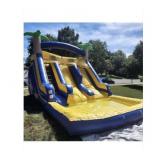24 ft dual lane water slide commercial grade