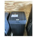 Keter outdoor trash can - black