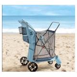 Beach cart milky blue