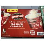 Idahoan mashes potatoes 12 cups