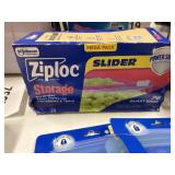 Ziploc storage slider bags 76 ct
