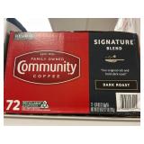 Community dark roast coffee 72 k cups