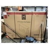 67in Outdoor gas fireplace