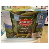 Del Monte cut green beans 8 cans