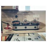 Chefman triple slow cooker & buffet server