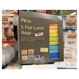 Re Zip 5 flat lunch bags