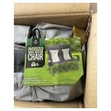 Oversized double arm chair- gray