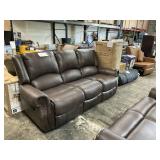 3 pc Leather style recliner-sofa-loveseat