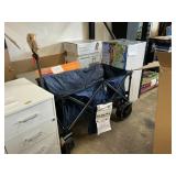 Blue folding wagon