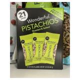 Wonderful pistachios 21 packs