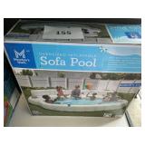 Oversized inflatable sofa pool