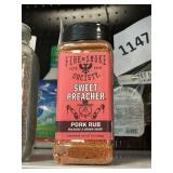 Fire & smoke sweet preacher pork rub 17 oz