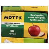 Motts applesauce NO sugar 36 ct