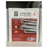 1-in View binders 8 pack
