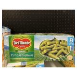 Del Momte cut green beans 8 cans