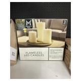 3 pack Flameless LED candles