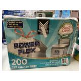 Power Flex 200 tall kitchen bags