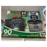 Power Flex 90 large trash bags 39 gal