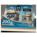 Power Flex tall kitchen bags 200 ct
