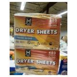 Dryer sheets 2-240 ct