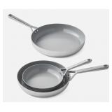3-pc Non-stick tri-ply fry pan set