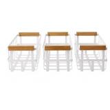 3-pack Wire pantry bin- white