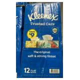 Kleenex 12 flat boxes