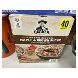 Quaker instant oatmeal 40 packets