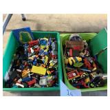 2- bins- Legos- USED