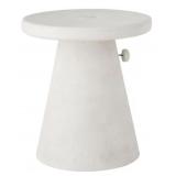 24in White umbrella table