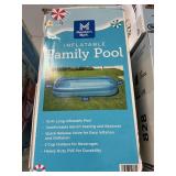Inflatable family pool 10 ft long