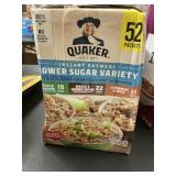 Quaker instant oatmeal 52 packets