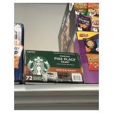 Starbucks pike place roast med roast 72 K cups
