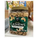 Whole cashews w/ sea salt 33 oz
