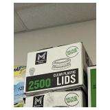 Clear plastic lids 2500 fits 2 fl oz