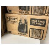 T-shirt bags black 1000ct