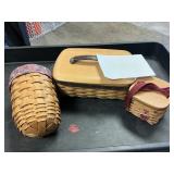 Longaberger baskets 3 ct