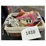 Basket- outdoor flags-placemats lot -USED
