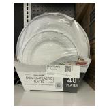 Premium plastic plates 48 ct