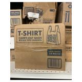 T-shirt bags 1000 ct