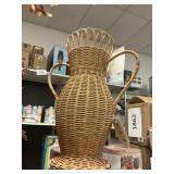 Threshold wicker vase 16in H