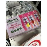 Bloom sparkling water 18 cans approx