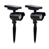 2-Pack LED solar spotlights