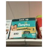 Pampers 180 diapers size 3